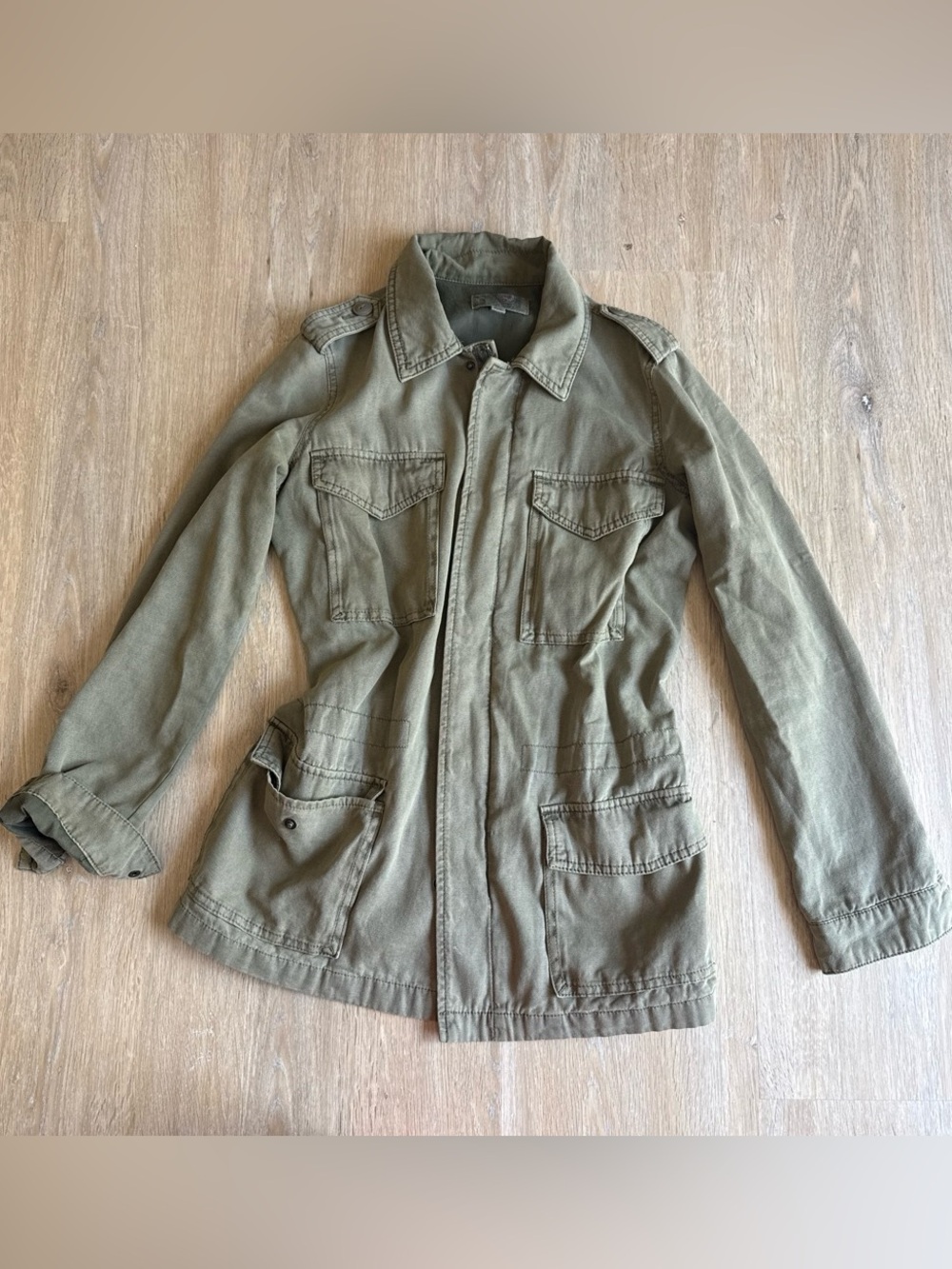 Anthropologie Olive Green Utility Jacket XS